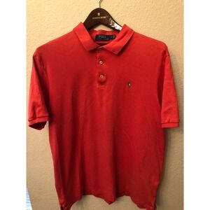 Polo Ralph Lauren Orange Beach Polo Classic Fit Cotton Short Sleeve Large